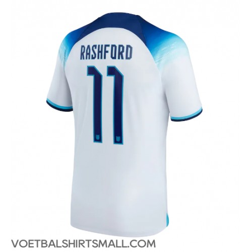 Engeland Marcus Rashford #11 Voetbalkleding Thuisshirt WK 2022 Korte Mouwen